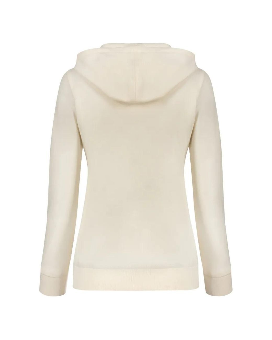Moorer Natural Hoodie Zippé À Lien De Resserrage