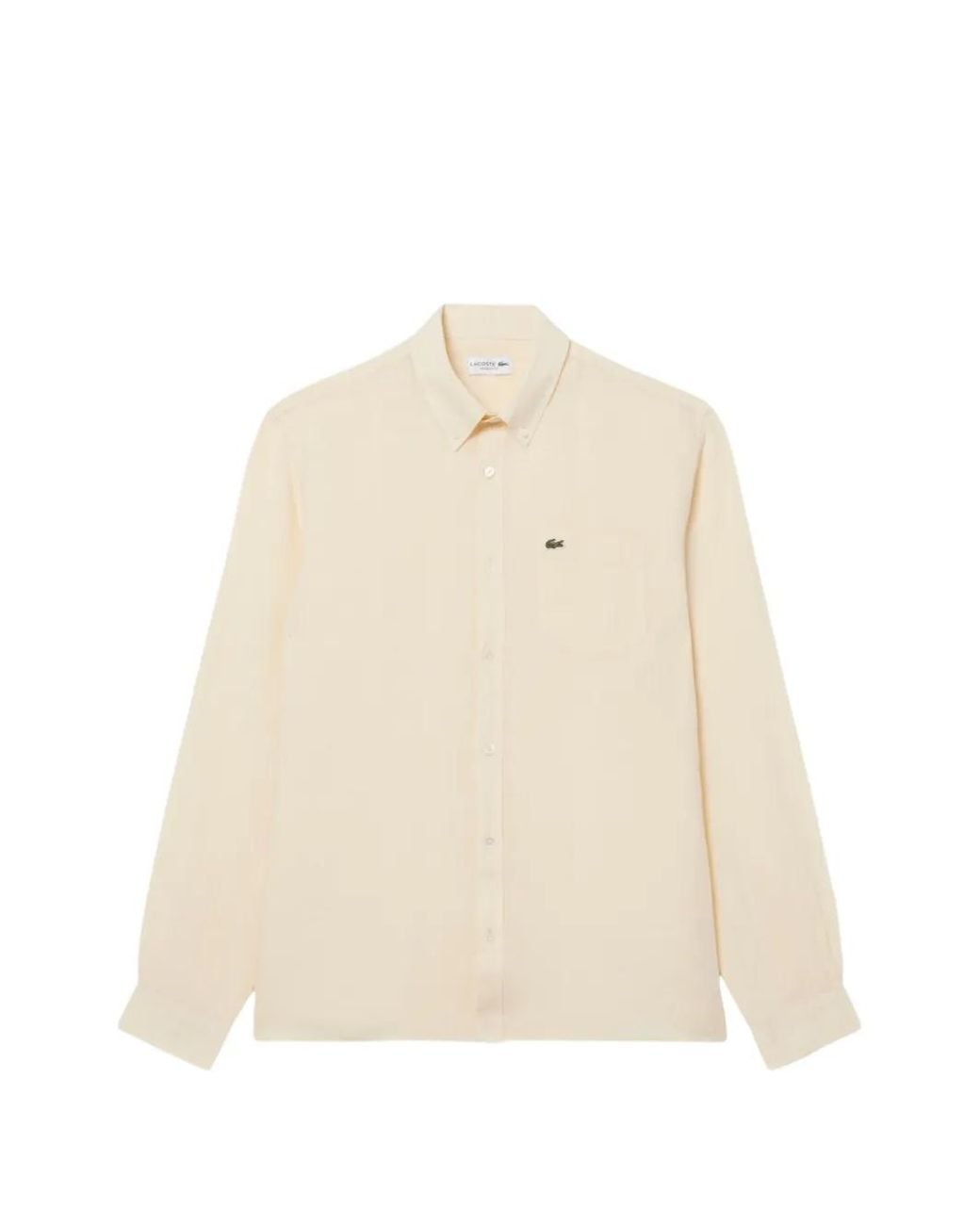 Lacoste Natural Regular Fit Linen Shirt for men