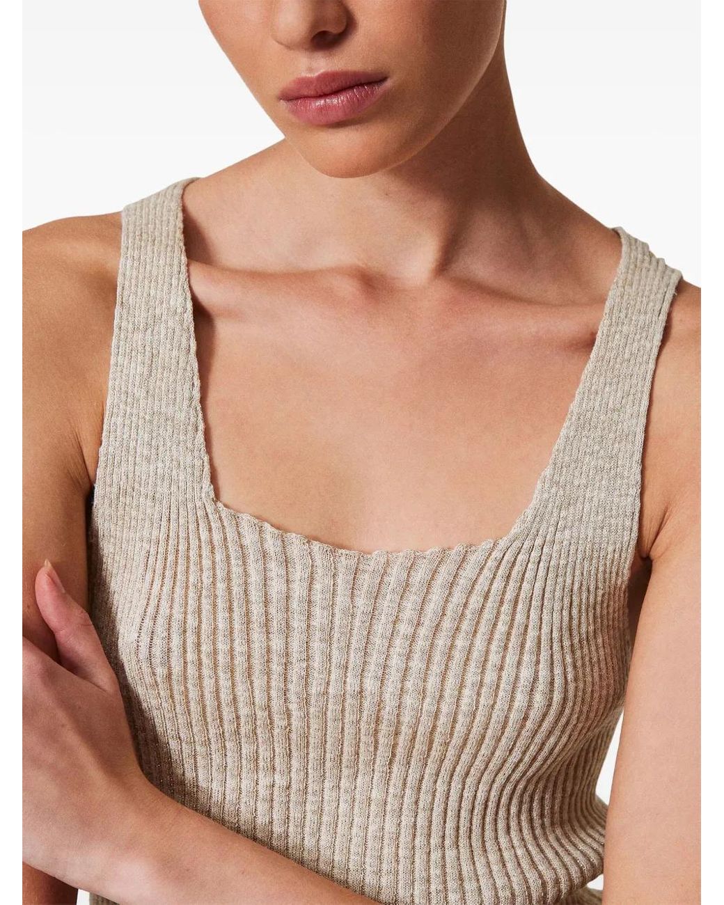 Twinset Gebreide Top in het Natural