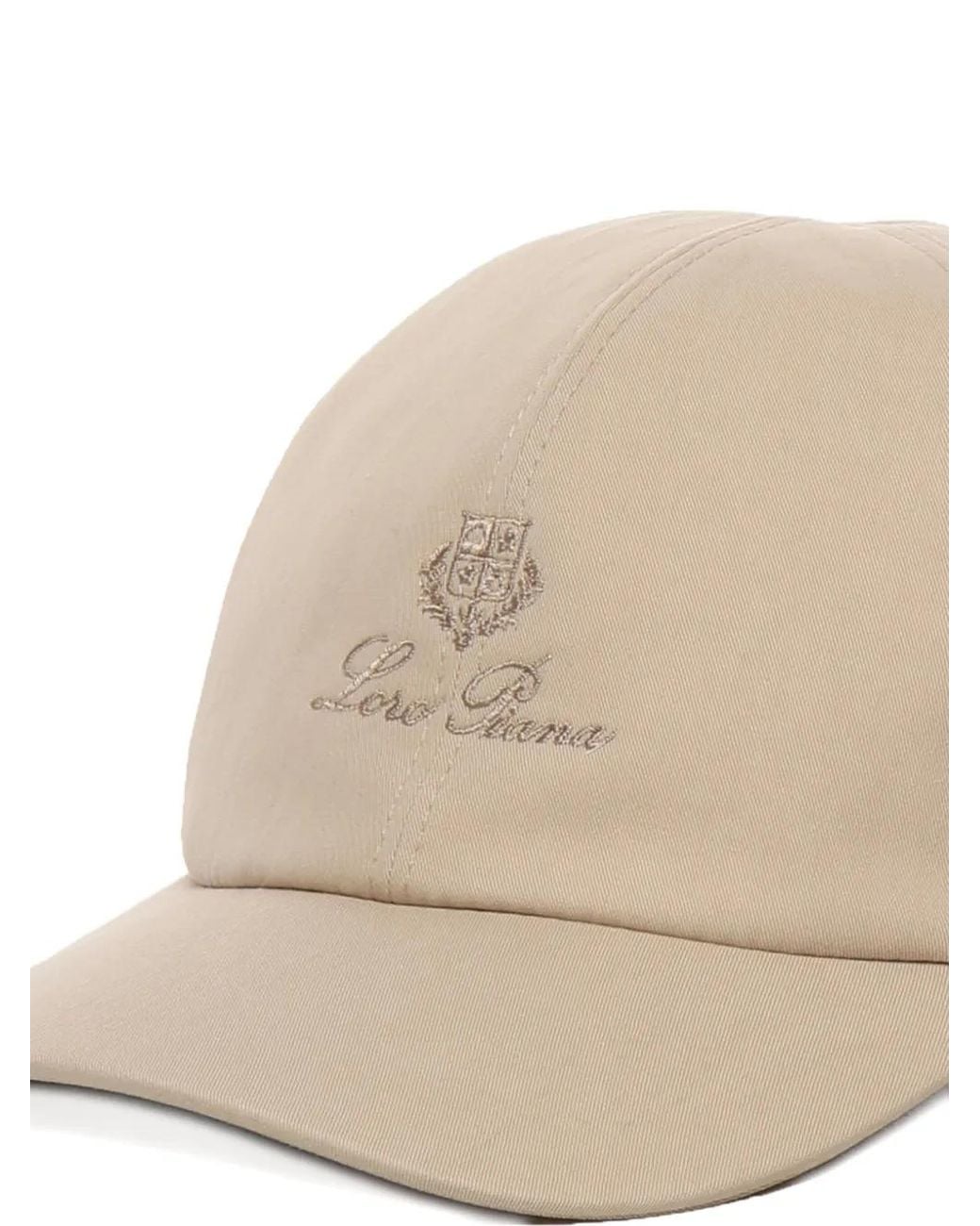 Loro Piana Natural Embroidered-Logo Baseball Cap for men