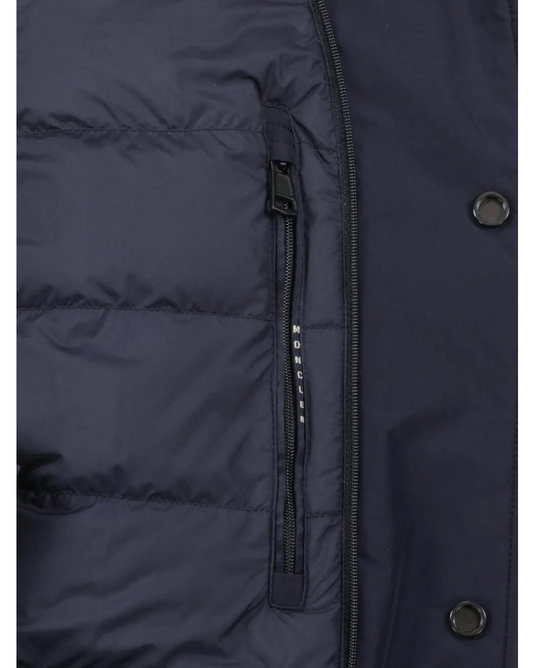 Moncler Blue Brieuc Down Shirt Jacket for men