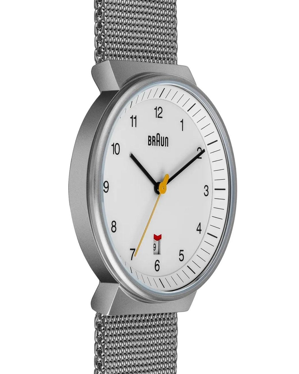 Braun Watches Gray Classic Mesh Strap 40Mm Watch for men