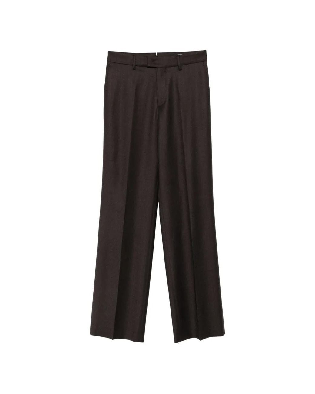 Berwich Black Patrizia Pressed-Crease Wool Trousers