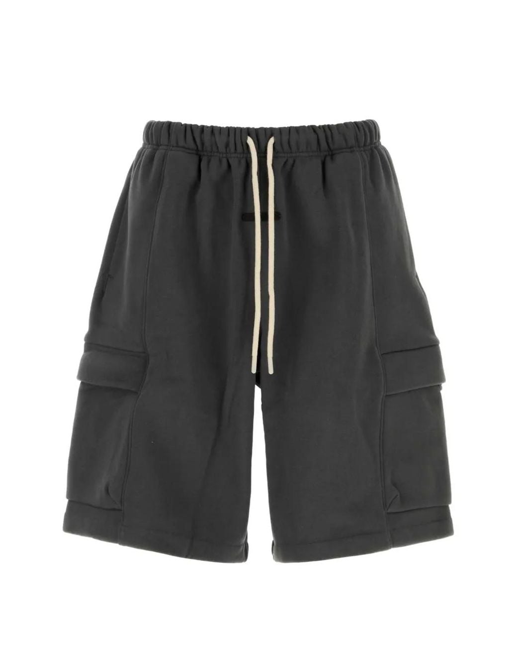 Fear Of God Gray Essentials Drawstring Cargo Shorts for men