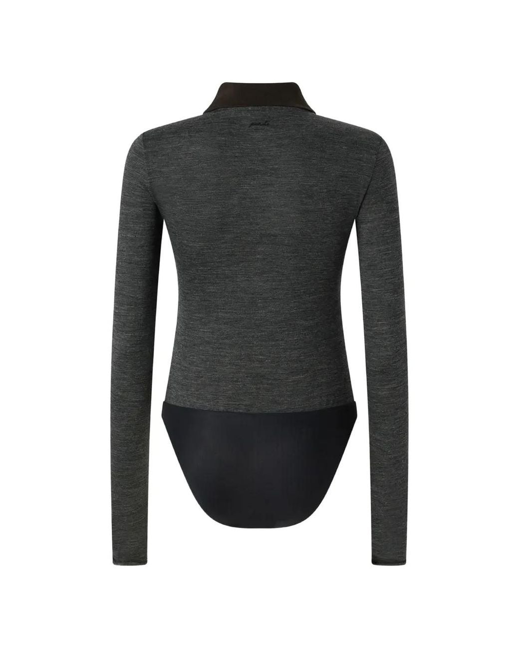 Pinko Black Button-Down Long-Sleeve Bodysuit