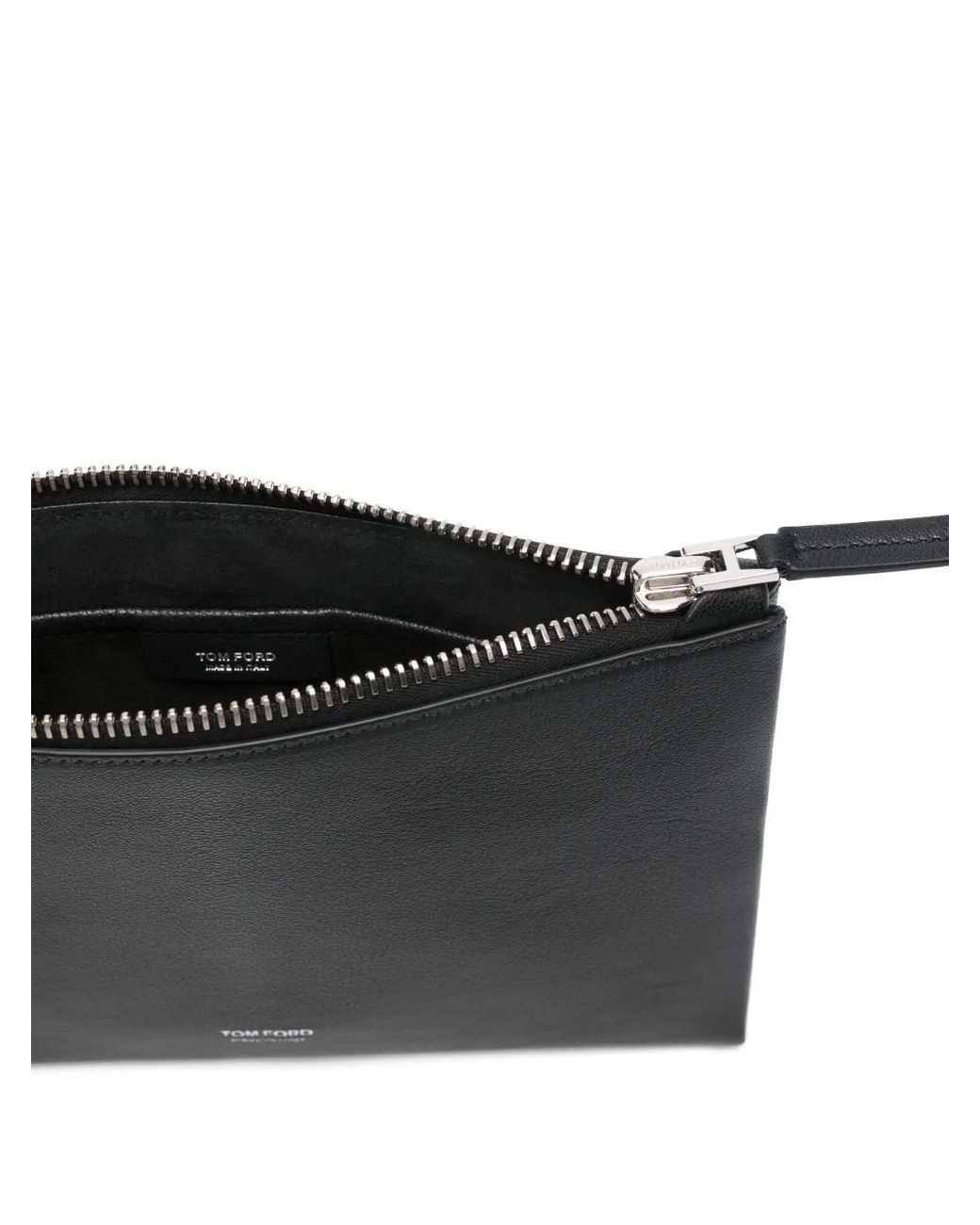Tom Ford Black Strap-Detail Clutch Bag for men