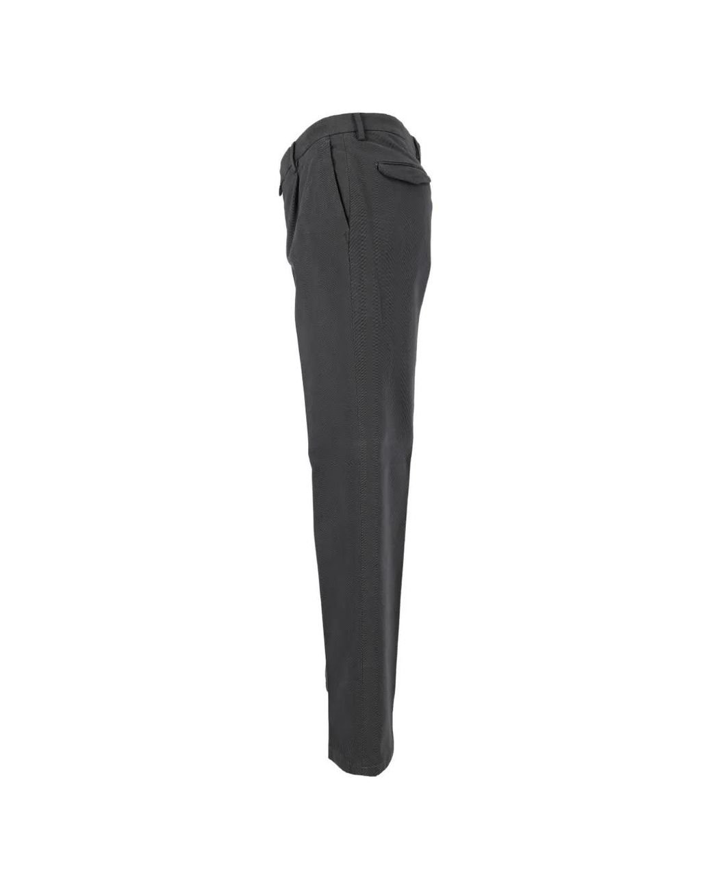 Briglia 1949 Gray Pleated Straight-Leg Trousers for men