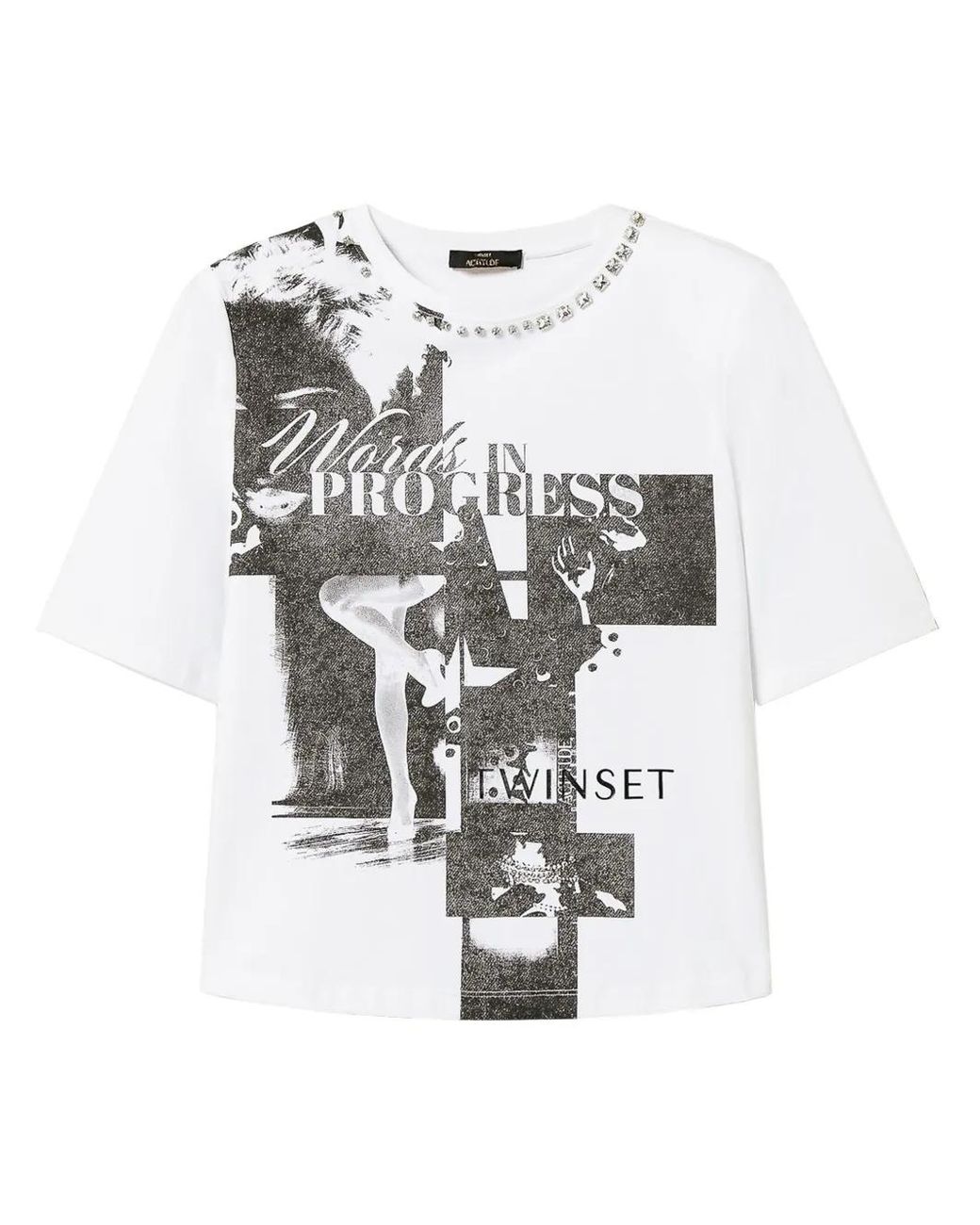 Twinset White Printed T-Shirt