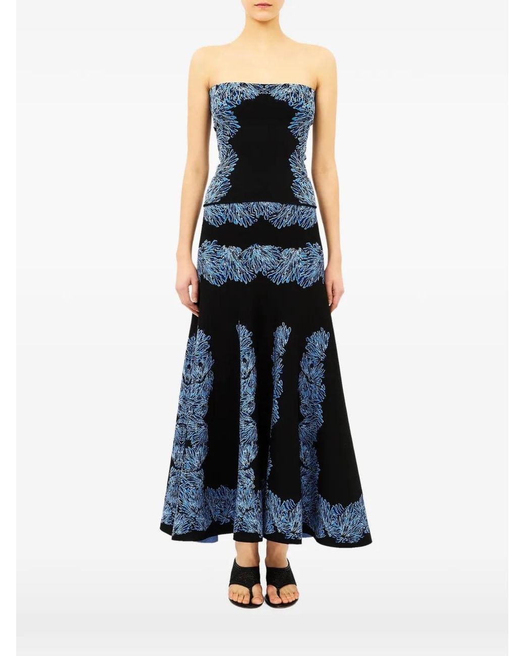 Ulla Johnson Blue Haut-Bustier Madelie En Jacquard