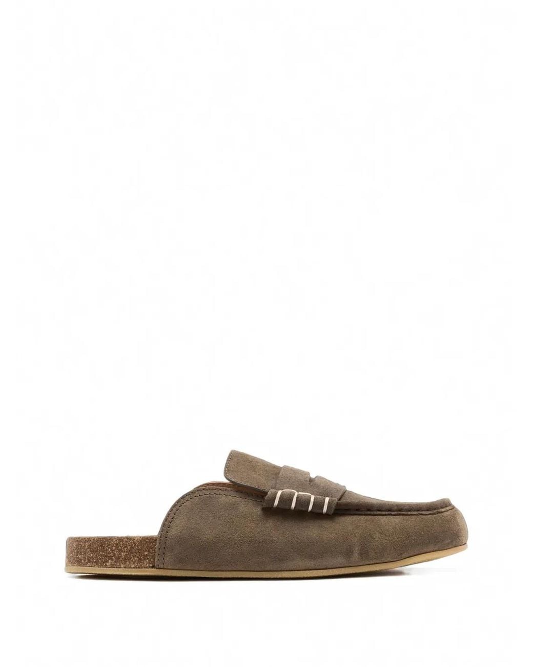 J.W. Anderson Brown Stitch Suede Sandals for men