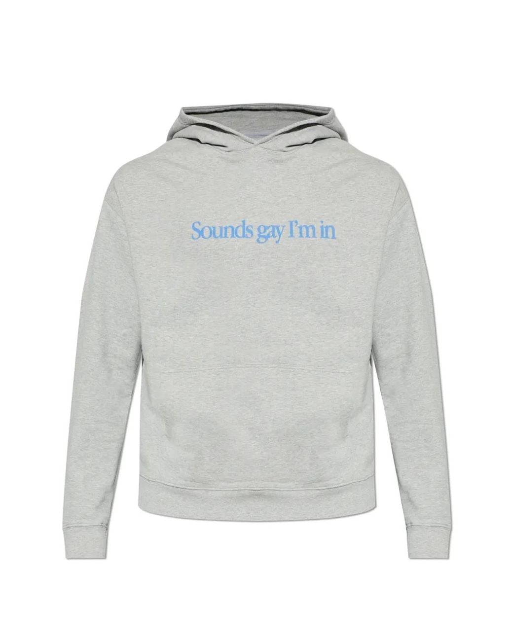 Carne Bollente Gray Graphic-Print Hoodie