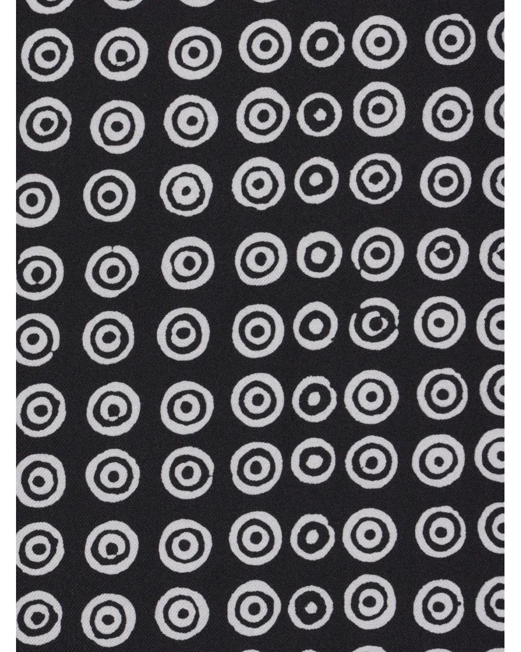 10 Corso Como Black Patterned Scarf