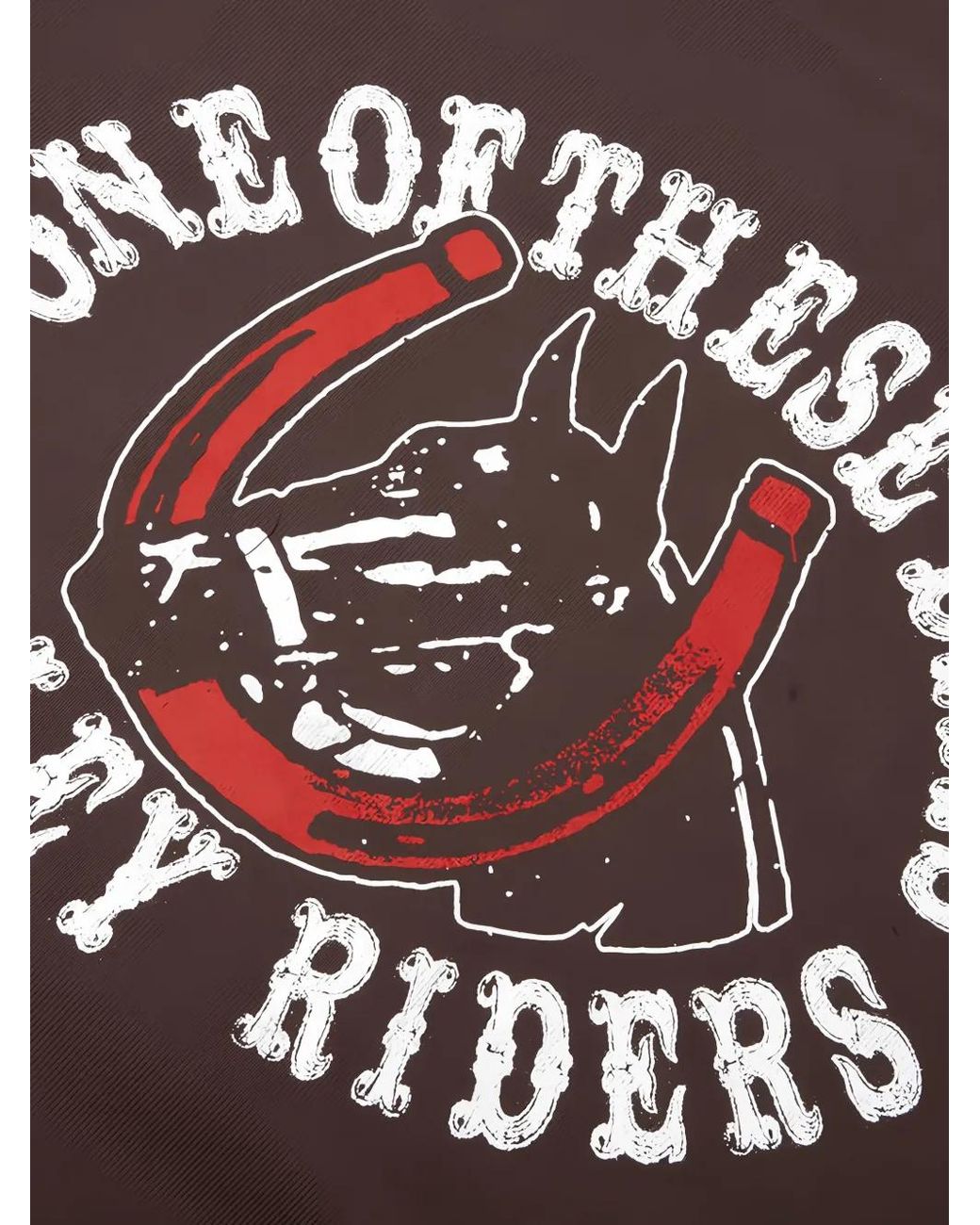 One Of These Days Brown Valley Riders Zip-Up Hoodie for men