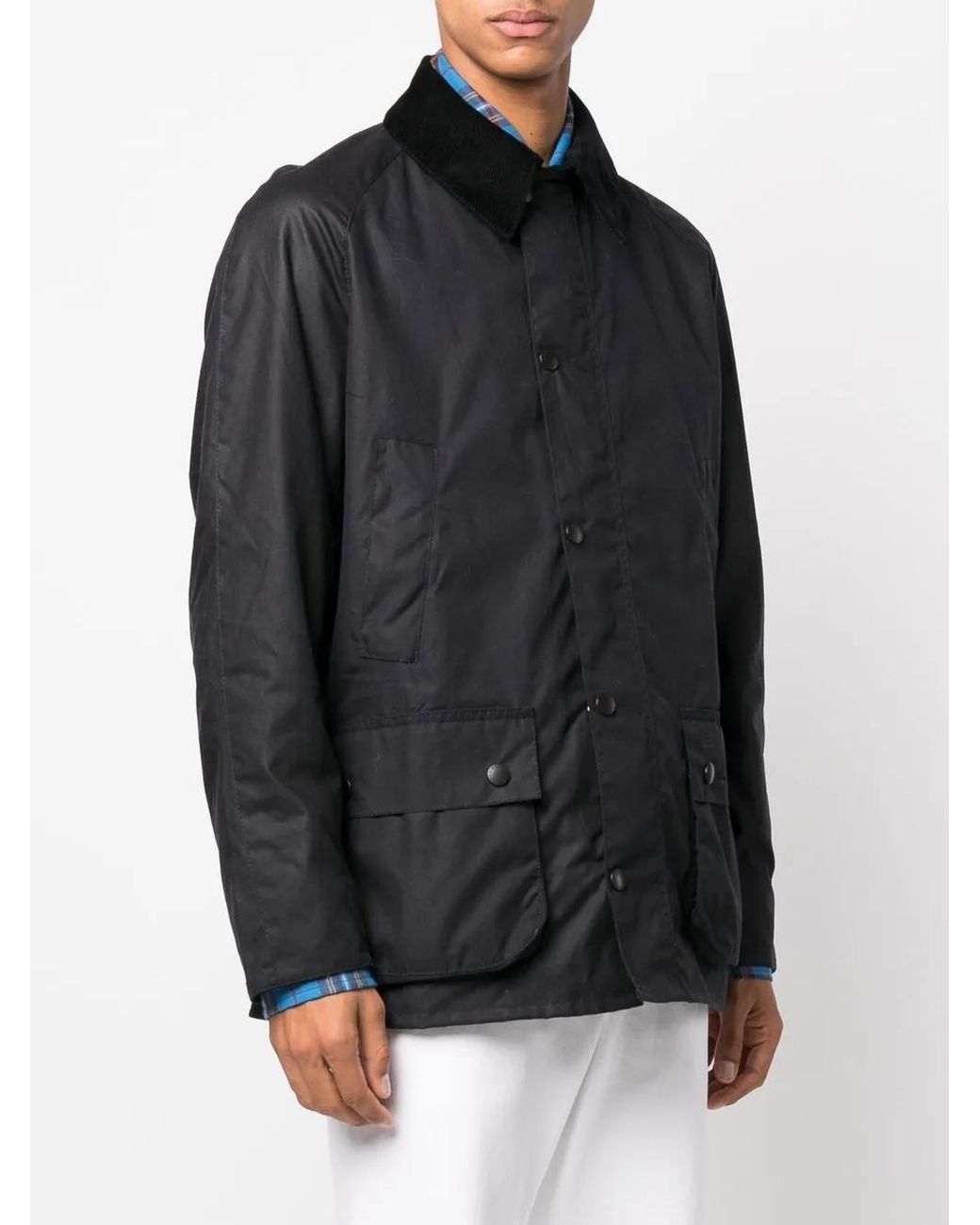 Barbour Black Ashby Wax Jacket for men