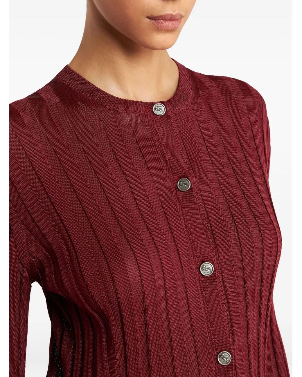 Etro Red Qaudri Shirt