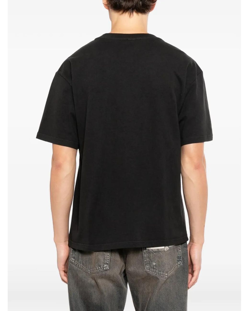 Melt Black Graphic Print T-Shirt for men