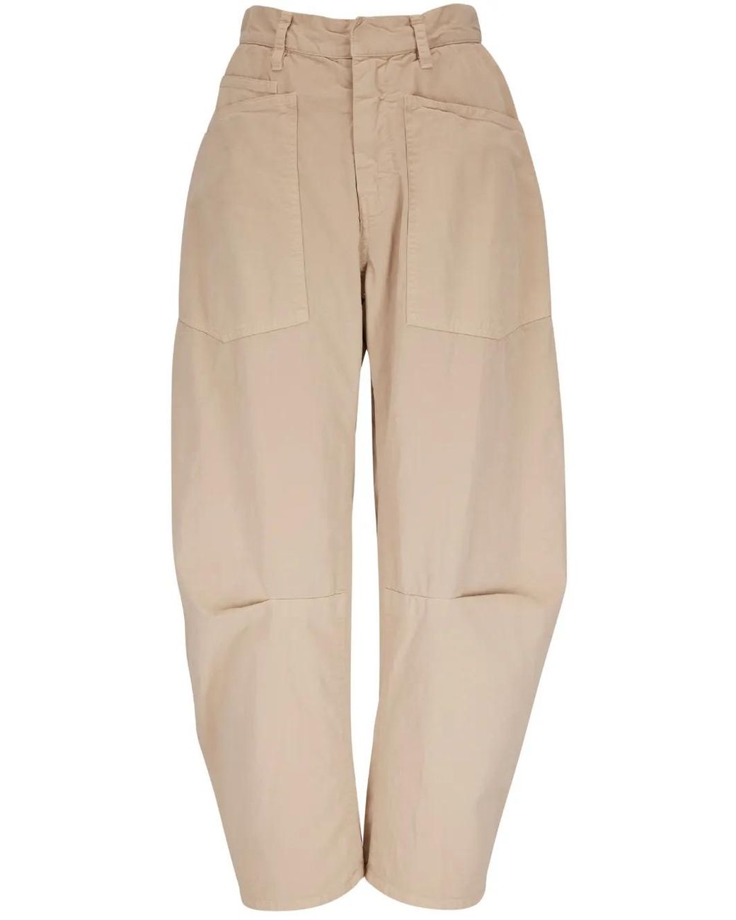 Nili Lotan Natural High-Waist Trousers