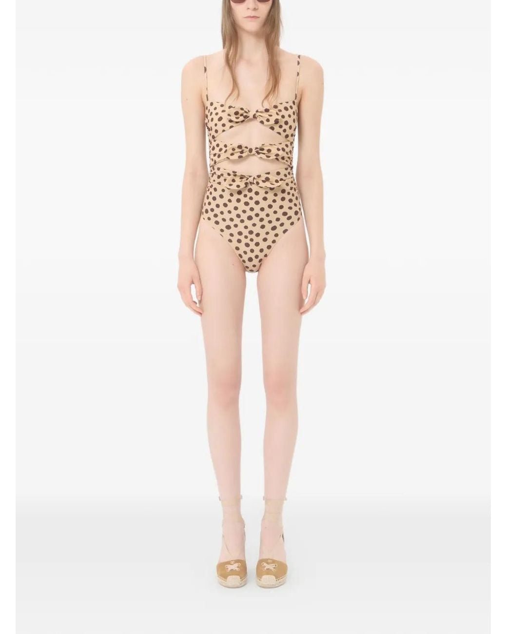 Valentino Garavani White Lycra One-Piece Swimsuit