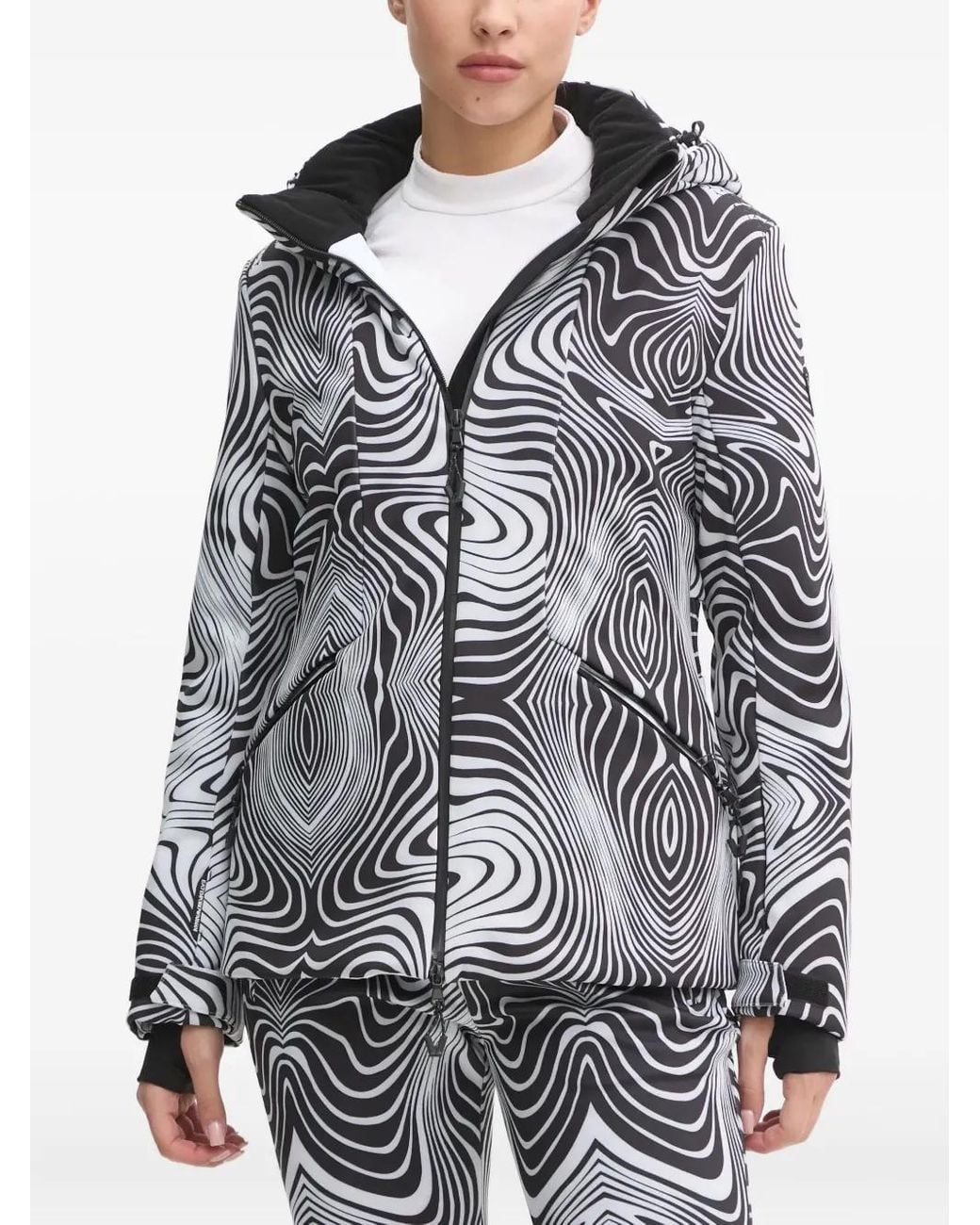 Chaqueta De Esquí Estampada EA7 de color Gray