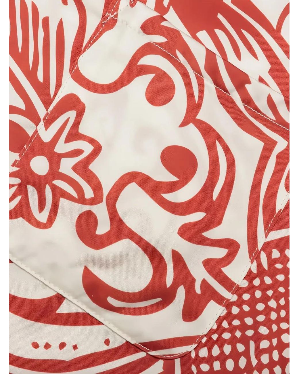 Honor The Gift Red Patterned-Print Long-Sleeves Shirt for men