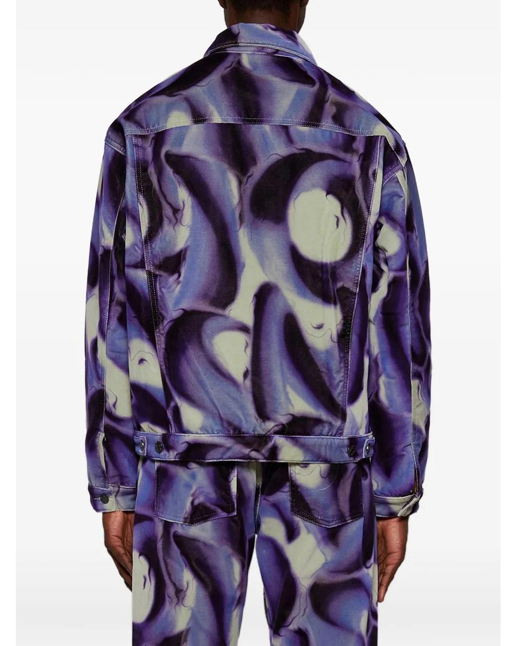 Casella Meyer Blue Velvet Allover Jacket for men