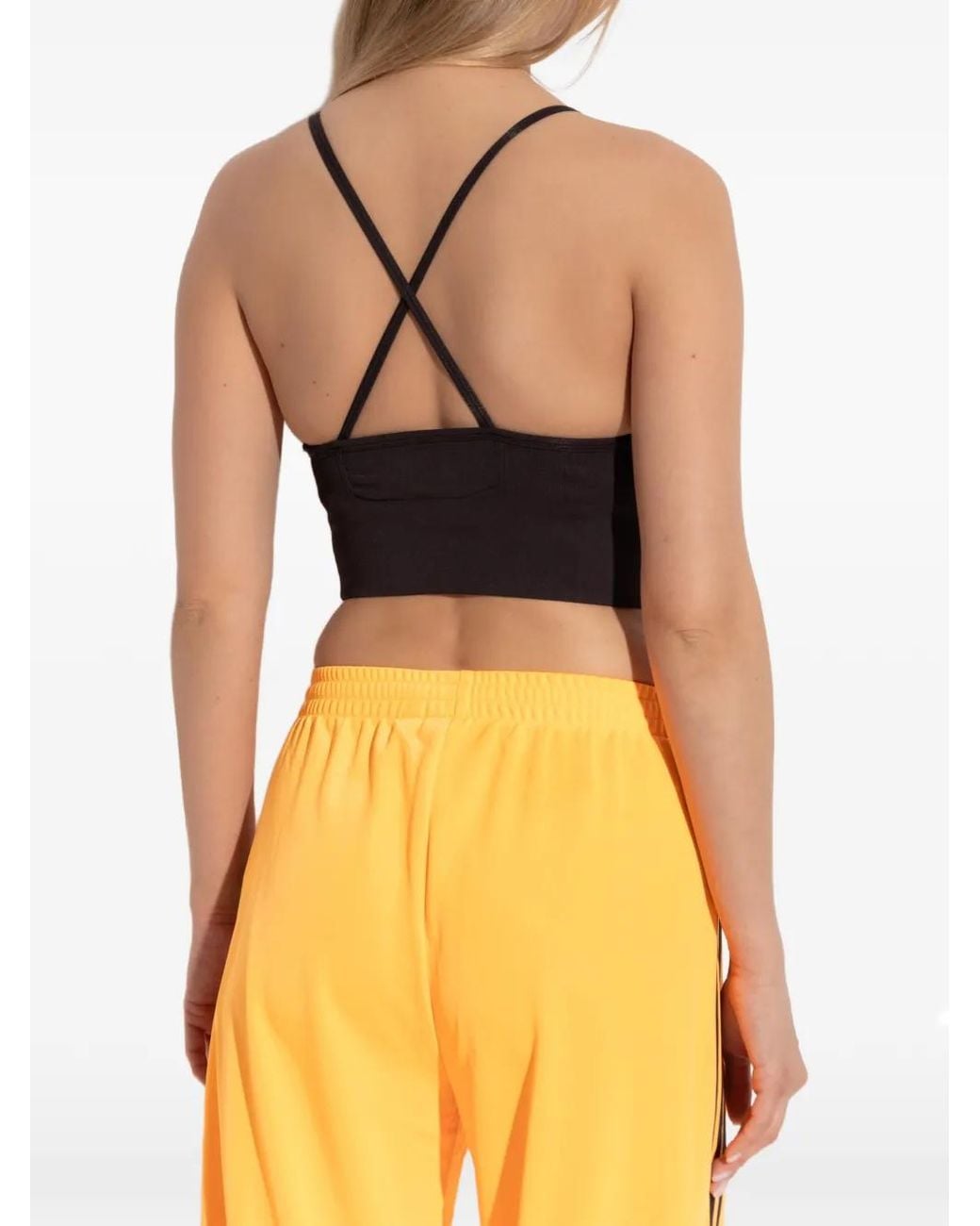 Rethinkit Studios Black Cross-Back Sports Top