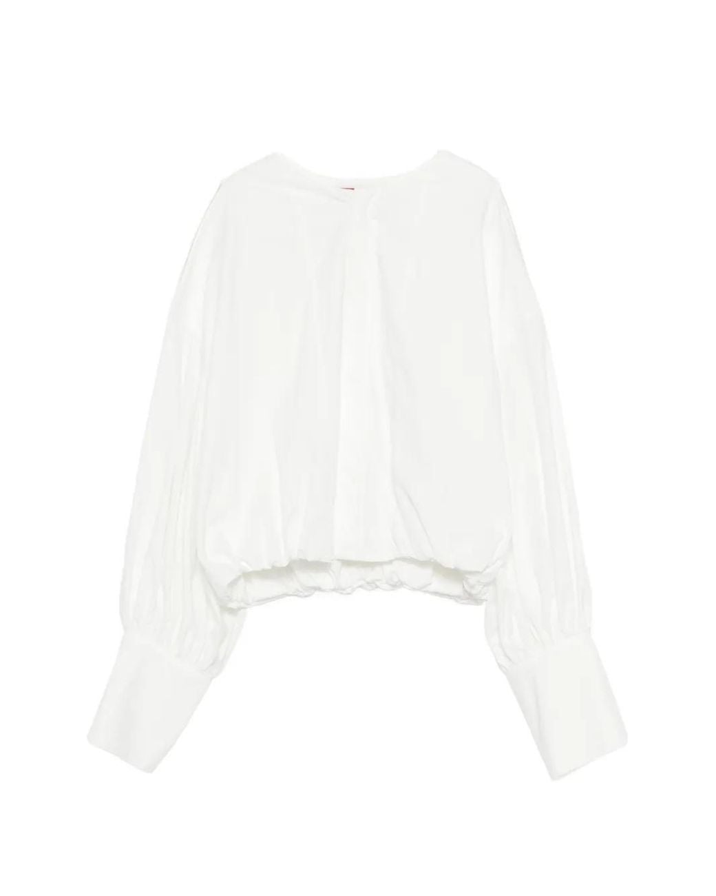 Thelatest White Diana Long-Sleeve Shirt