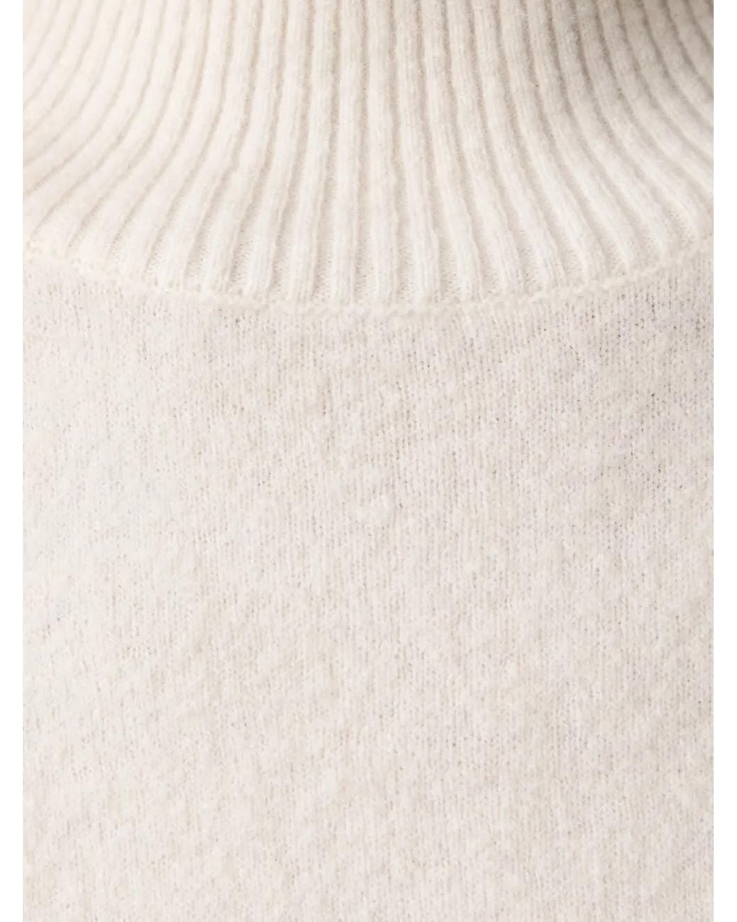 Marc O' Polo White Knitted Wool Sweater