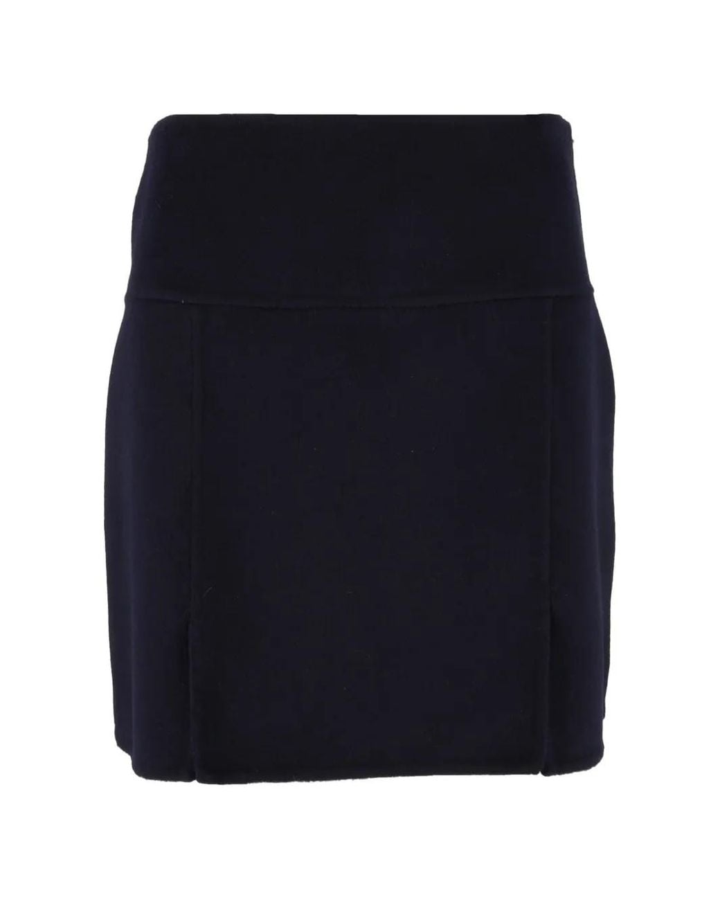 Ermanno Scervino Blue Seam-Detail A-Line Skirt