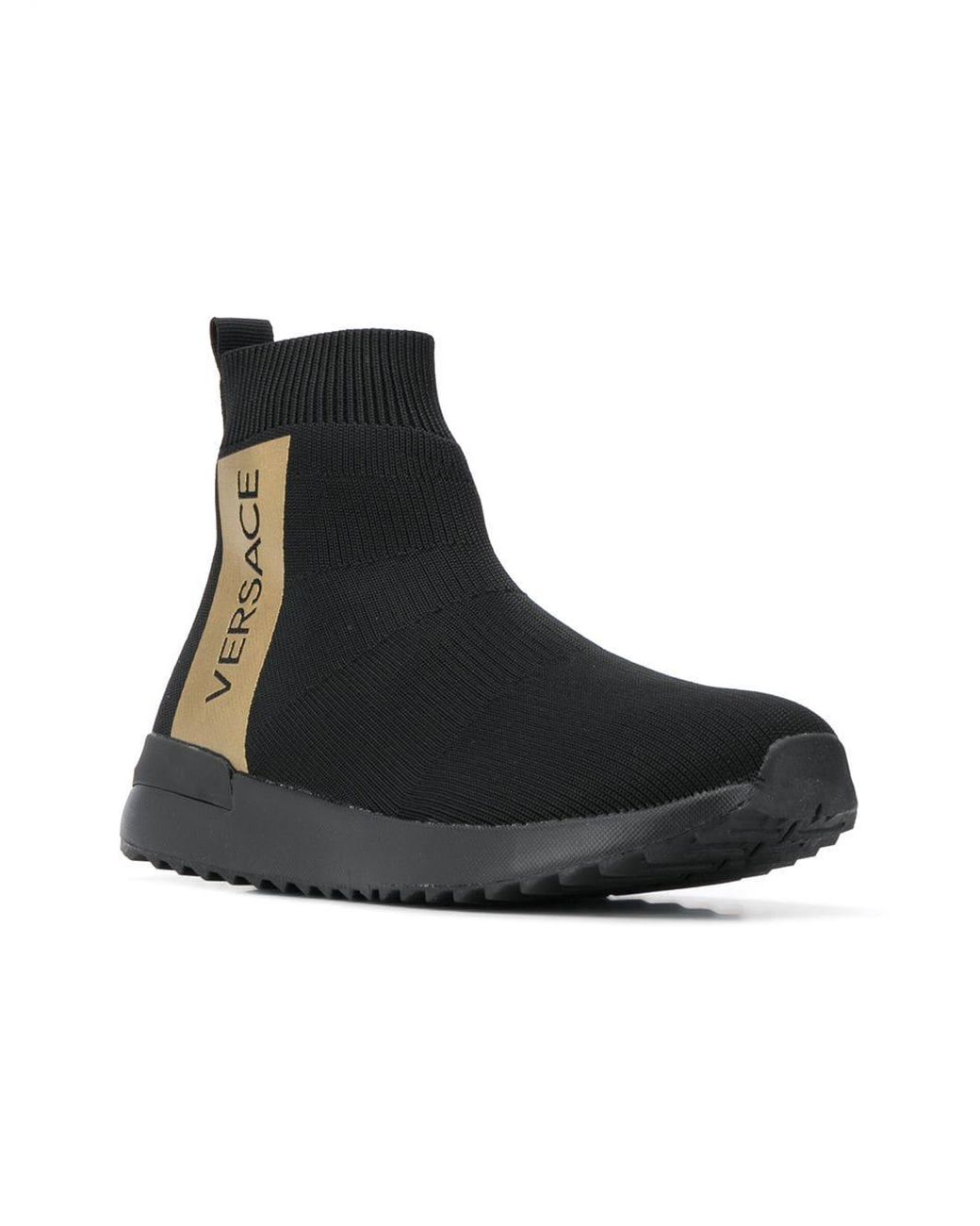 Versace Jeans Couture Sock Sneakers in Black | Lyst UK