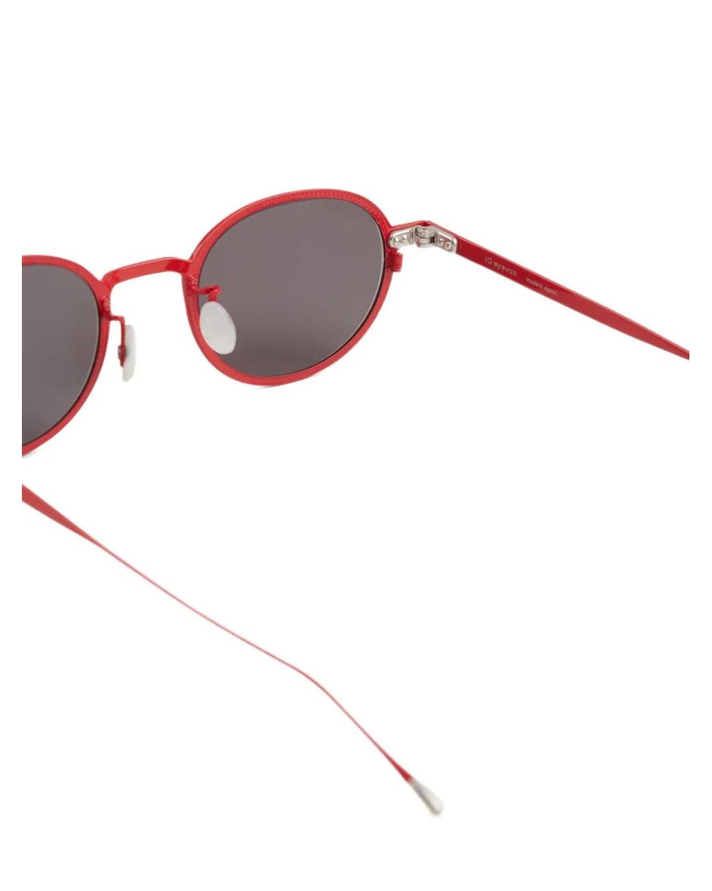 Eyevan 7285 Red Lunettes De Soleil À Monture Ovale for men