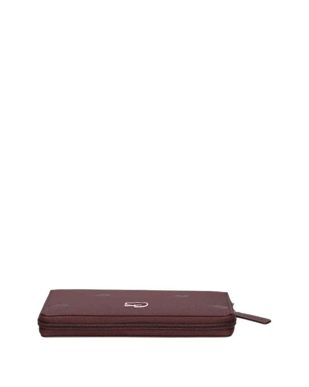 Lacoste Purple Zip-Around Wallet