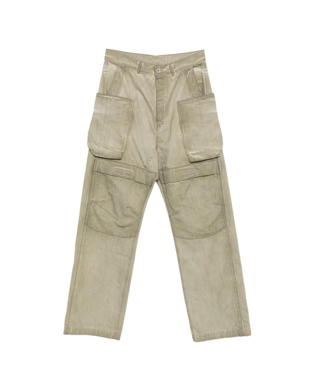 Rick Owens White Stefan Cargo Pants for men