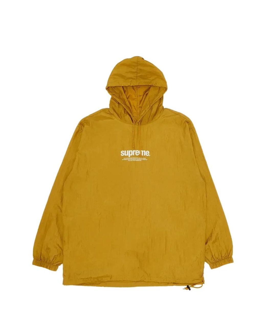 Supreme Yellow Logo-Print Hoodie for men
