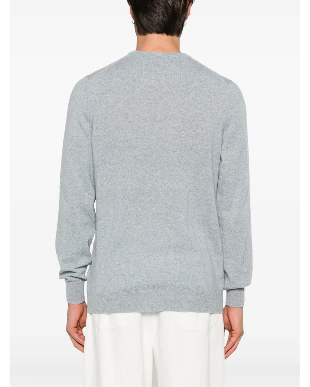 Fedeli Klassischer Kaschmirpullover in Gray für Herren