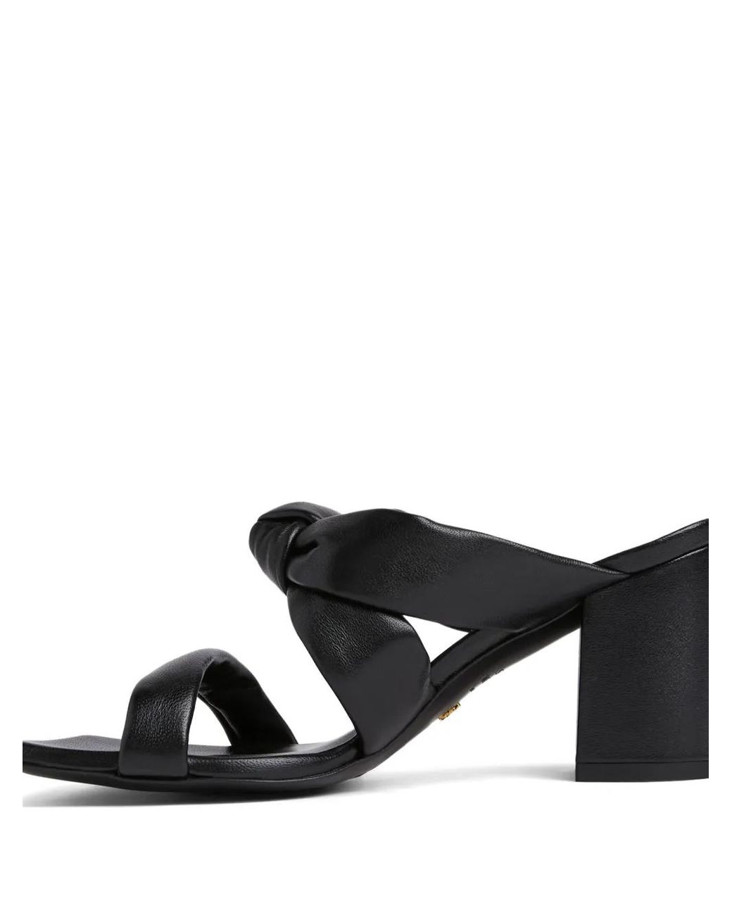 Stuart Weitzman Black 75Mm Playa Mules