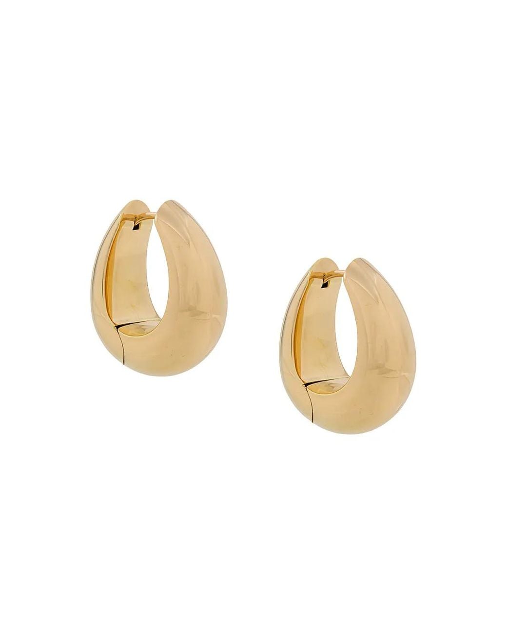 Tom Wood Metallic Large Ice Hoop Earrings