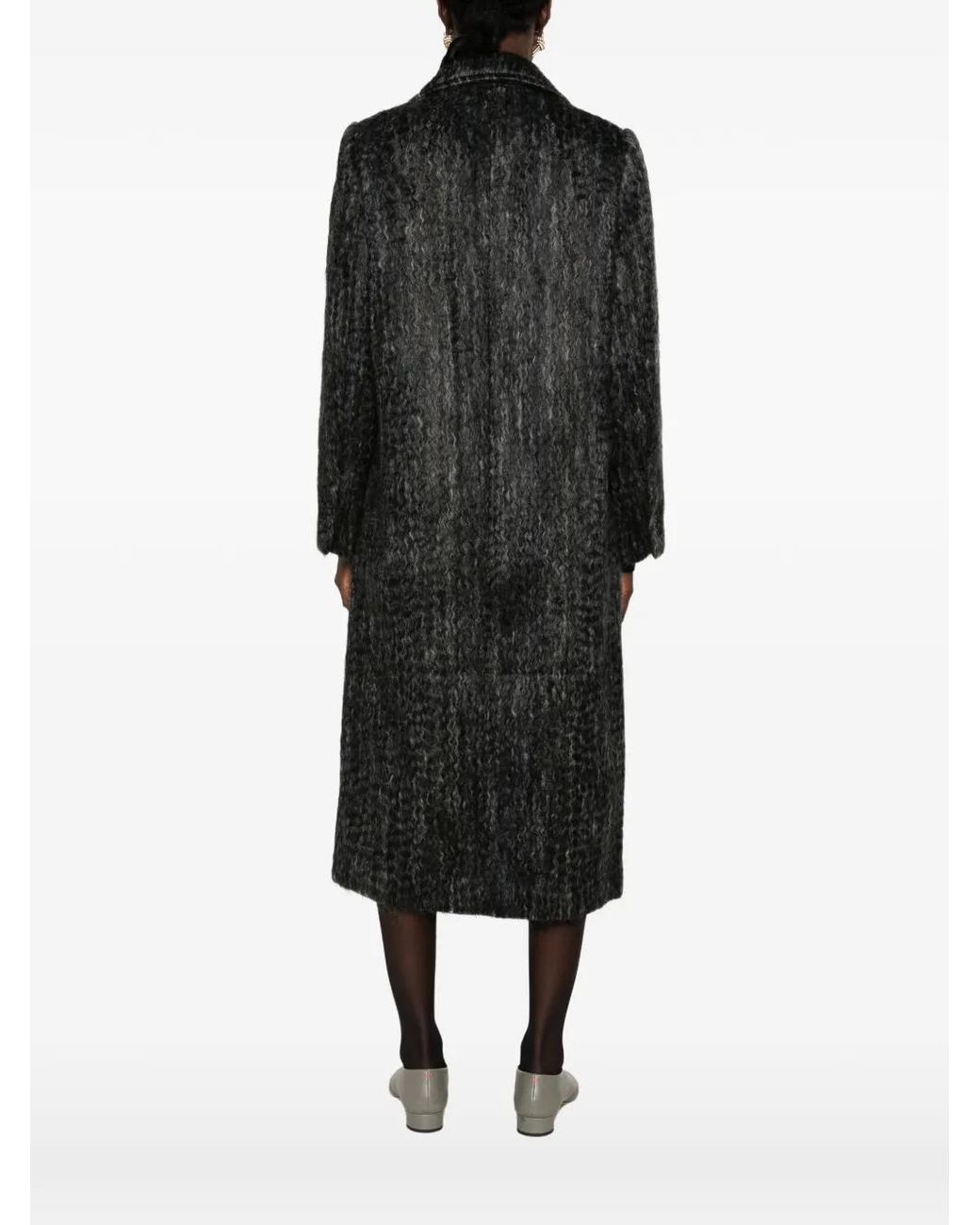 Dorothee Schumacher Black Urban Attraction Double-Breasted Coat