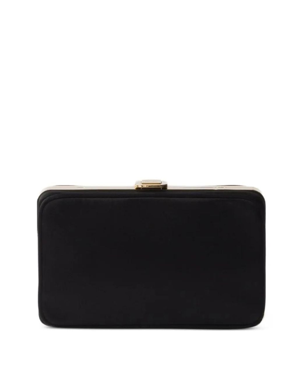 Prada Black Satin Mini-Clutch With Shoulder Strap