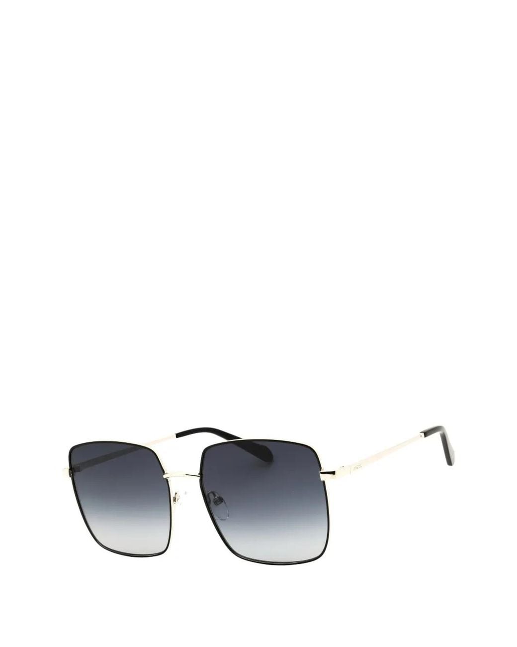 Fossil Blue Rectangle-Frame Sunglasses