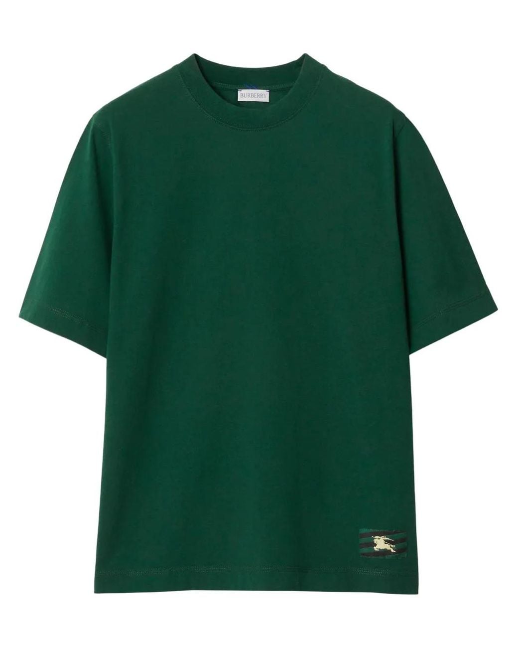 Burberry Green Patched T-Shirt