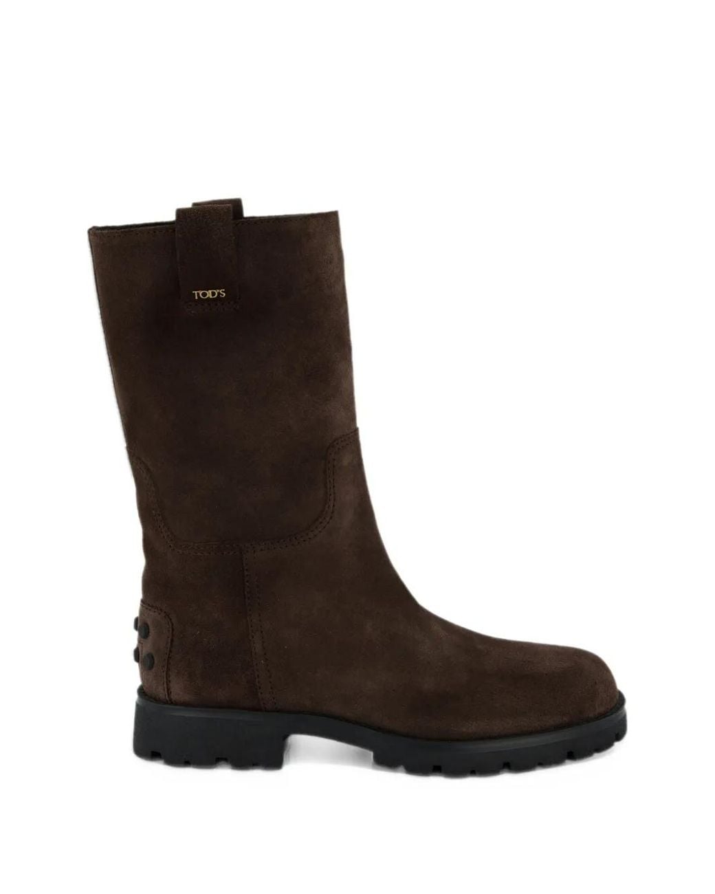 Tod's Black Gomma 31 Suede Ankle Boots