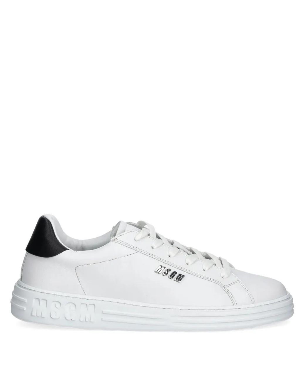 MSGM Sneakers Mit Logo-Schild in White für Herren