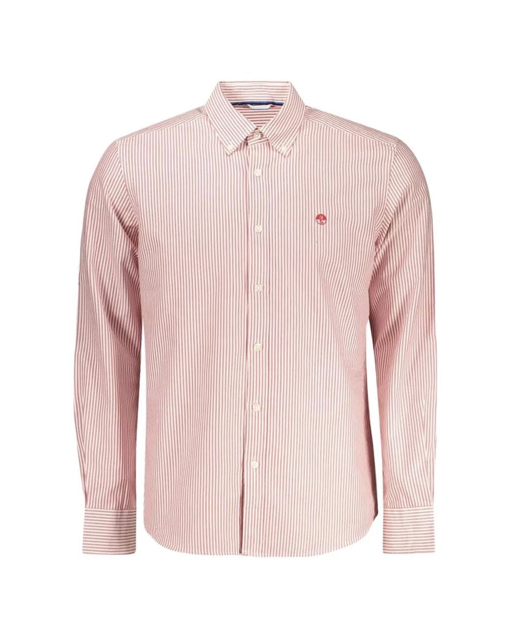 North Sails Pink Chemise À Rayures for men
