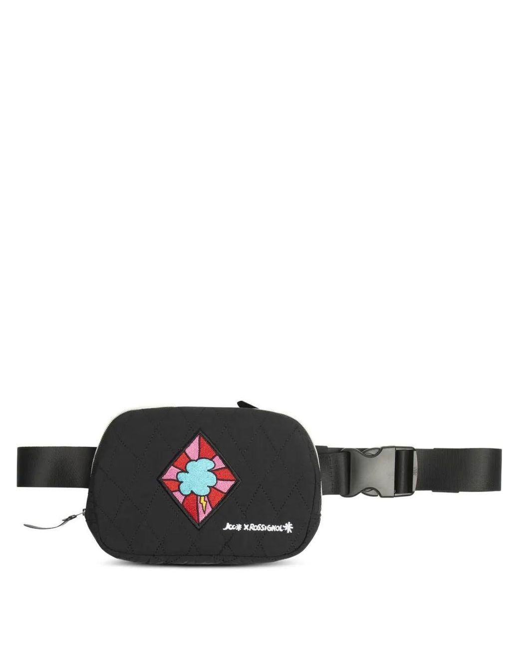Rossignol Black X Jcc Victory Quilted Embroidered Belt Bag