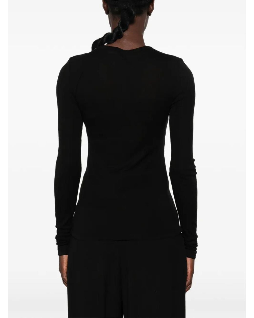 Samsøe & Samsøe Black Sadou Long-Sleeve Top