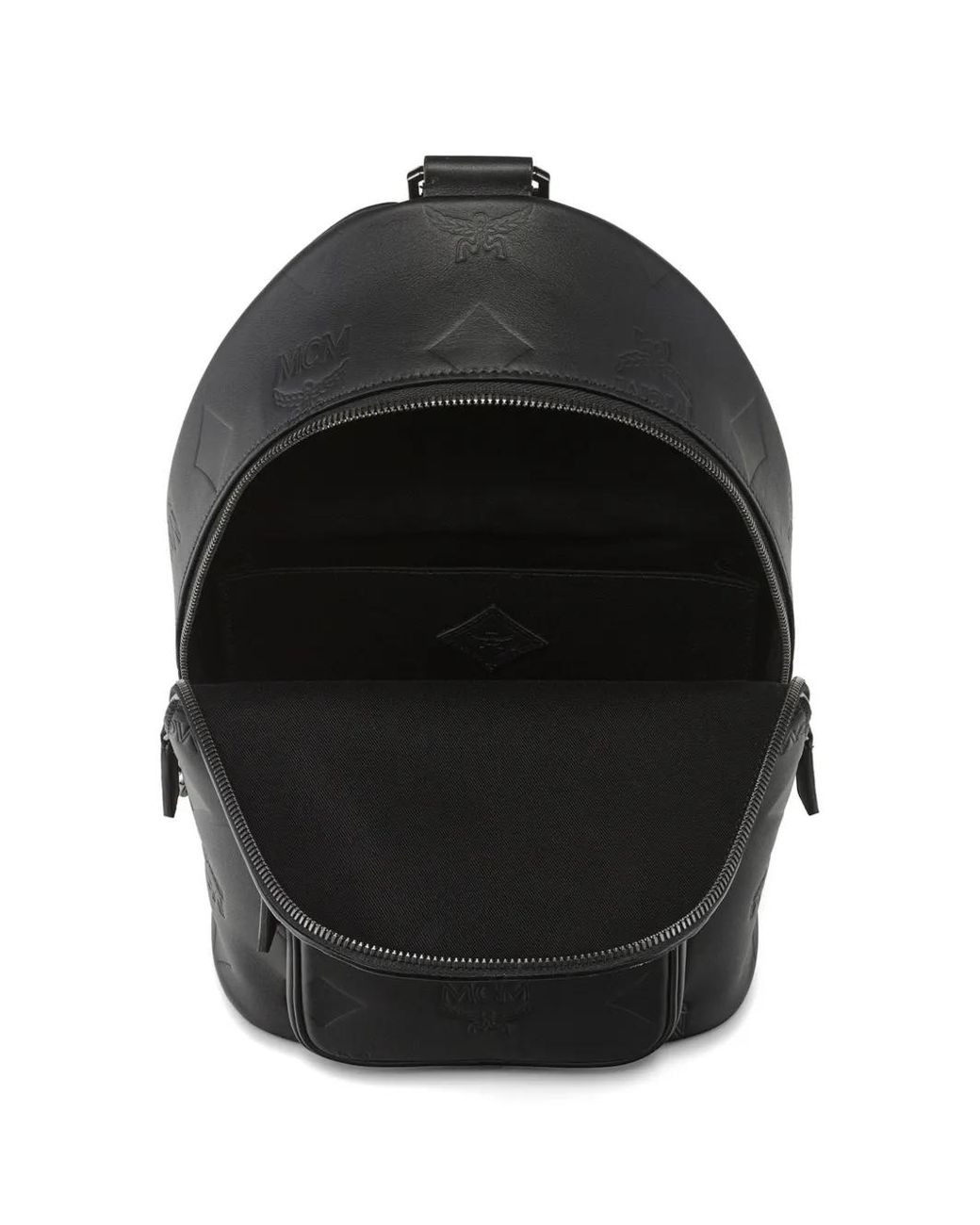 Borsa Messenger Aren Con Monogramma di MCM in Black da Uomo