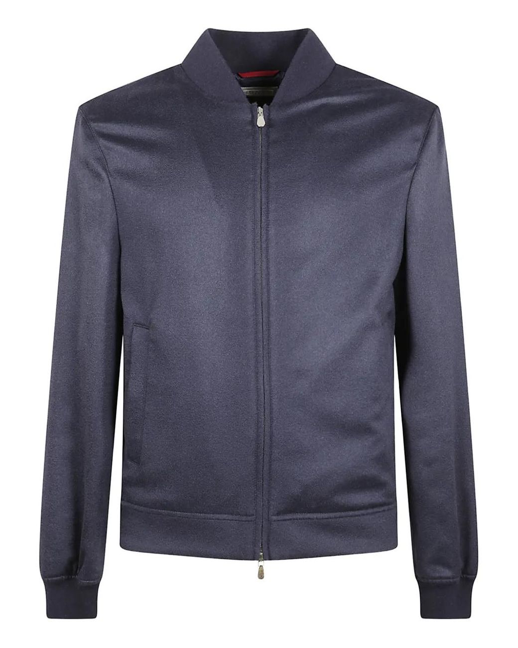 Brunello Cucinelli Kasjmier Bomberjack in het Blue voor heren