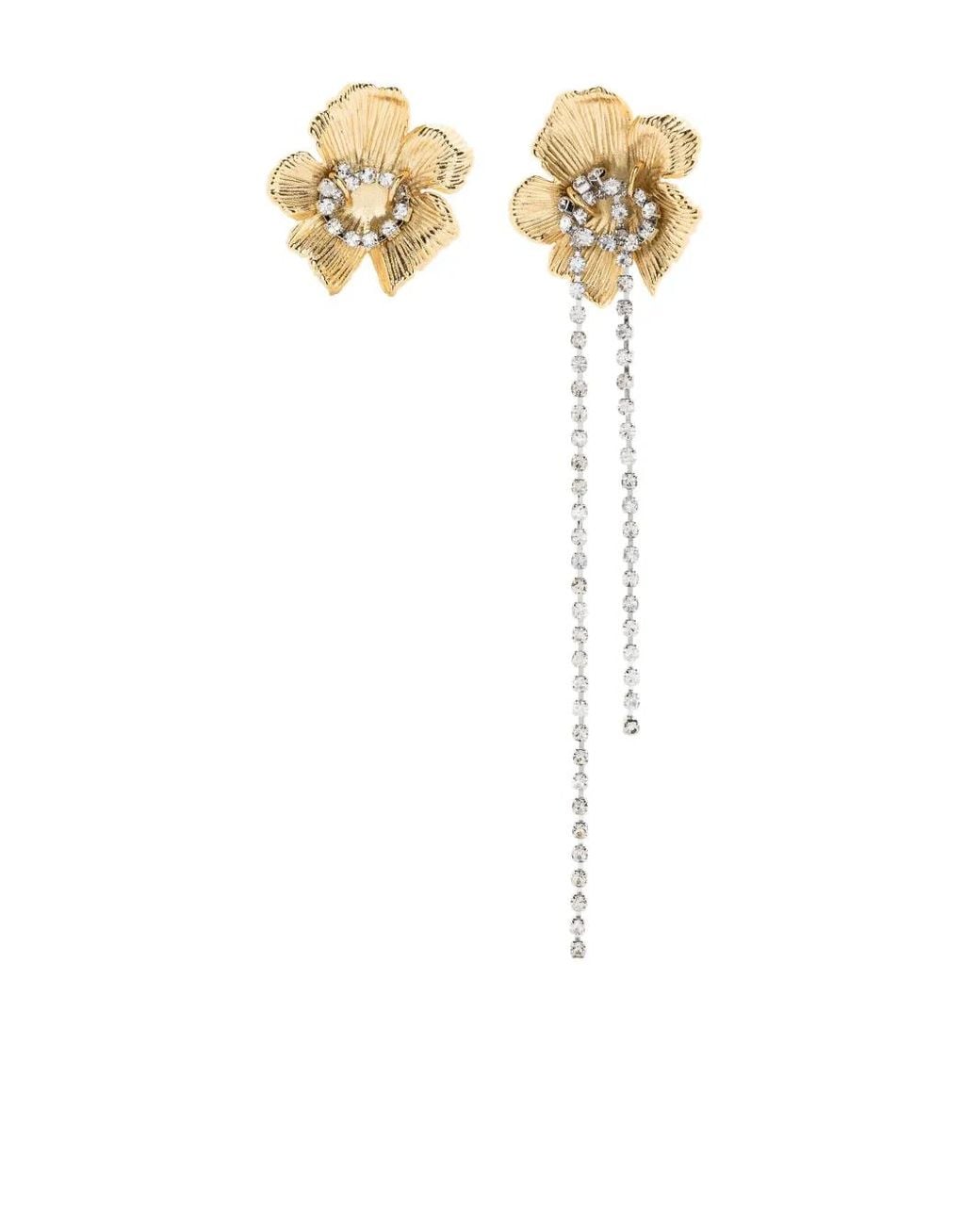 Maje White Flower Earrings