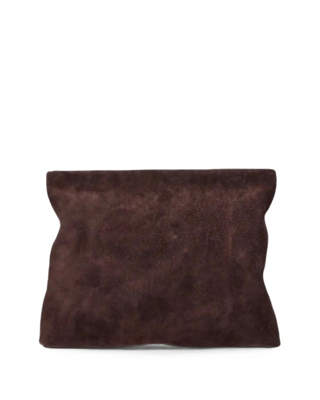 Nili Lotan Brown Suede Clutch Bag